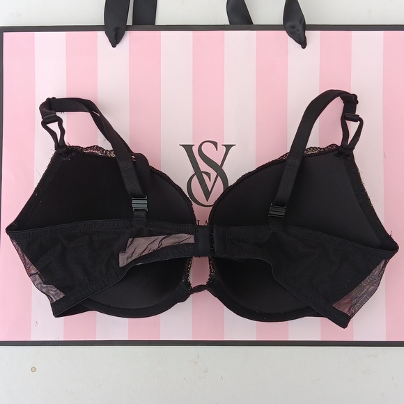 Victoria's Secret Sheer Black Bra Push-up Size36C - Picture 5 of 6